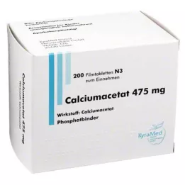 CALCIUMACETAT 475 mg filmom obalené tablety, 200 ks