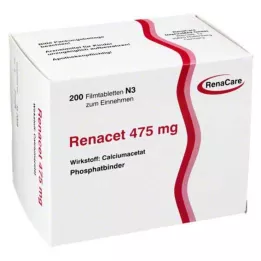 RENACET 475 mg filmom obalené tablety, 200 ks