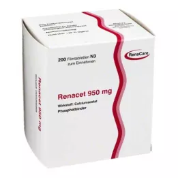 RENACET 950 mg filmom obalené tablety, 200 ks