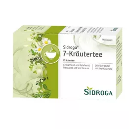 SIDROGA Wellness 7-Bylinkové filtračné vrecká na čaj, 20X2,0 g