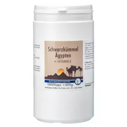 SCHWARZKÜMMEL ÄGYPTEN+E kapsuly, 1000 ks