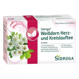 SIDROGA Filtračné vrecká na čaj z hlohu a obehového systému, 20X1,5 g