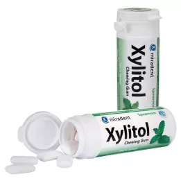 MIRADENT Xylitolová žuvačka Spearmint, 30 ks