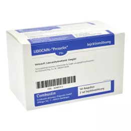 LIDOCAIN PRESSELIN 1 % injekčný roztok, 100 x 2 ml