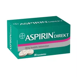 ASPIRIN Priame žuvacie tablety, 20 ks