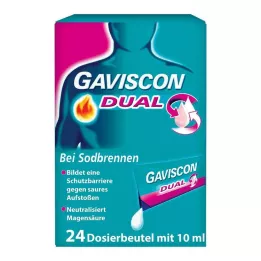 GAVISCON Duálne 500 mg/213 mg/325 mg suspenzie vo vrecku, 24 x 10 ml