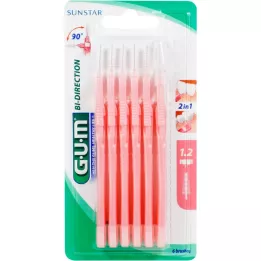 GUM Proxabrush obojsmerná jemná, 6 ks