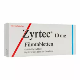 ZYRTEC Filmom obalené tablety, 20 ks