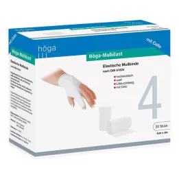 HÖGA-MUBILAST Fixačný obväz 4 cmx4 m s celofánom, 1 ks