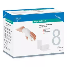 HÖGA-MUBILAST Fixačný obväz 8 cmx4 m s celofánom, 1 ks