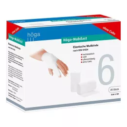 HÖGA-MUBILAST Fixačný obväz 6 cmx4 m bez celofánu, 20 ks