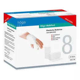 HÖGA-MUBILAST Fixačný obväz 8 cmx4 m bez celofánu, 20 ks