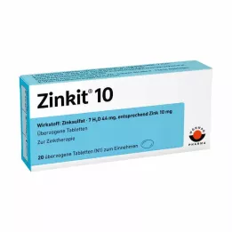 ZINKIT 10 obalených tabliet, 20 ks