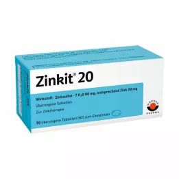 ZINKIT 20 obalených tabliet, 50 ks