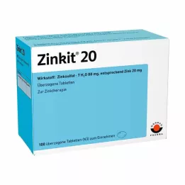 ZINKIT 20 obalených tabliet, 100 ks