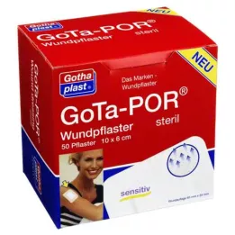 GOTA-POR Náplasť na ranu sterilná 60x100 mm, 50 ks
