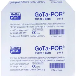 Gota-Por náplasť na rany sterilná 80x100 mm, 1 ks