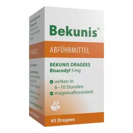 BEKUNIS Bisacodyl Dragees 5 mg gastrorezistentné tablety, 45 ks