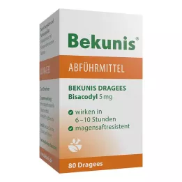 BEKUNIS Bisacodyl Dragees 5 mg gastrorezistentné tablety, 80 ks