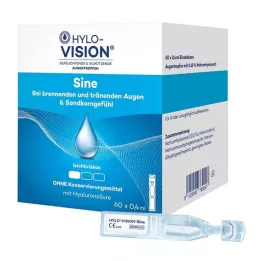 HYLO-VISION sínusové jednodávkové pipety, 60 x 0,4 ml