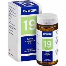 BIOCHEMIE Orthim 19 Cuprum arsenicosum D 12 tabliet, 400 ks