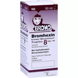BROMHEXIN Krewel Meuselb. Kvapky 8 mg/ml, 50 ml