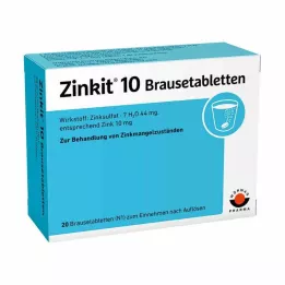 ZINKIT 10 šumivých tabliet, 20 ks