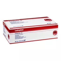 LEUKOPLAST 2,5 cm x 5 m, 12 kusov