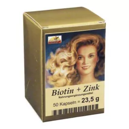 BIOTIN PLUS Zinkové kapsuly na vlasy, 50 ks