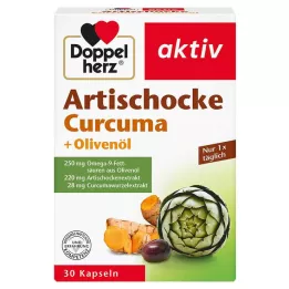 DOPPELHERZ Kapsule artičoka+olivový olej+kurkuma, 30 ks