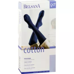 BELSANA Bavlnené podporné podkolienky AD veľkosť 3 čierne, 2 kusy