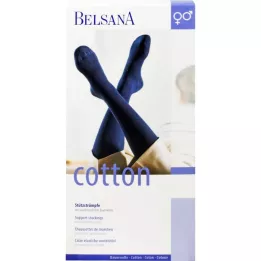 BELSANA Bavlnené podporné podkolienky AD veľkosť 3 antracit, 2 kusy