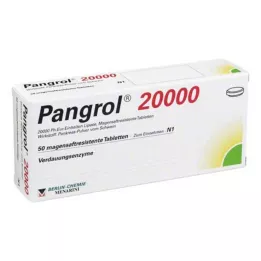 PANGROL 20 000 gastrorezistentných tabliet, 50 ks