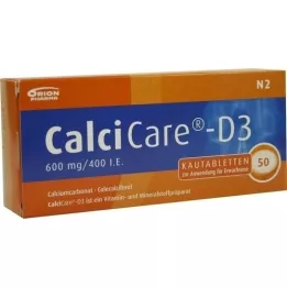 CALCICARE D3 žuvacie tablety, 50 ks