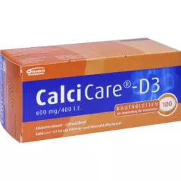 CALCICARE D3 žuvacie tablety, 100 ks