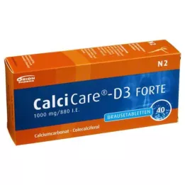 CALCICARE D3 forte šumivé tablety, 40 ks