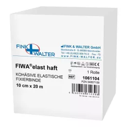 FIXIERBINDE súdržná elastická 10 cmx20 m biela, 1 ks