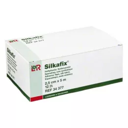SILKAFIX Spony 2,5 cm x 5 m kartónové jadro, 12 ks
