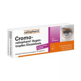 CROMO-RATIOPHARM Jednodávkové očné kvapky, 20X0,5 ml