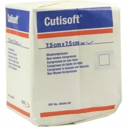 CUTISOFT Fleece obklady 7,5x7,5 cm nesterilné, 100 kusov