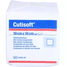 CUTISOFT Fleecové obklady 10x10 cm nesterilné, 100 kusov