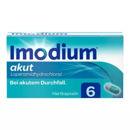IMODIUM akútne tvrdé kapsuly, 6 ks