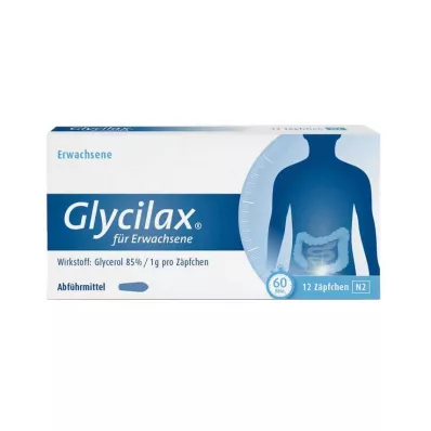 GLYCILAX Čapíky pre dospelých, 12 ks GLYCILAX Čapíky pre dospelých, 12 ks