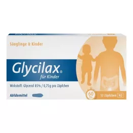 GLYCILAX Čapíky pre deti, 12 ks