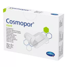 COSMOPOR sterilné krytie na rany 5x7,2 cm, 10 ks