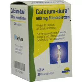 CALCIUM DURA Filmom obalené tablety, 20 ks