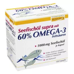 SEEFISCHÖL Supra so 60% Omega-3 tukmi, mäkké kapsuly, 100 ks