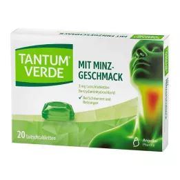 TANTUM VERDE 3 mg pastilky s príchuťou mäty, 20 ks