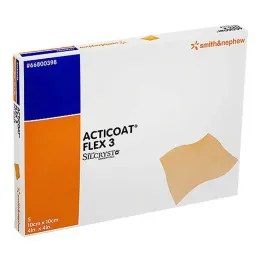 Obväz Acticoat Flex 3 10x10 cm, 5 ks