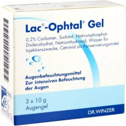 LAC OPHTAL Gél, 3 x 10 g